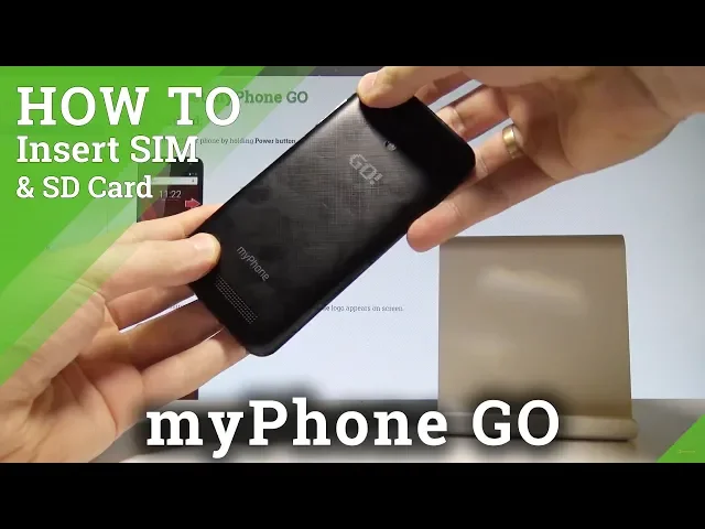 Video thumbnail for How to Insert SIM and SD in myPhone GO - Install Micro SIM and SD Card |HardReset.Info