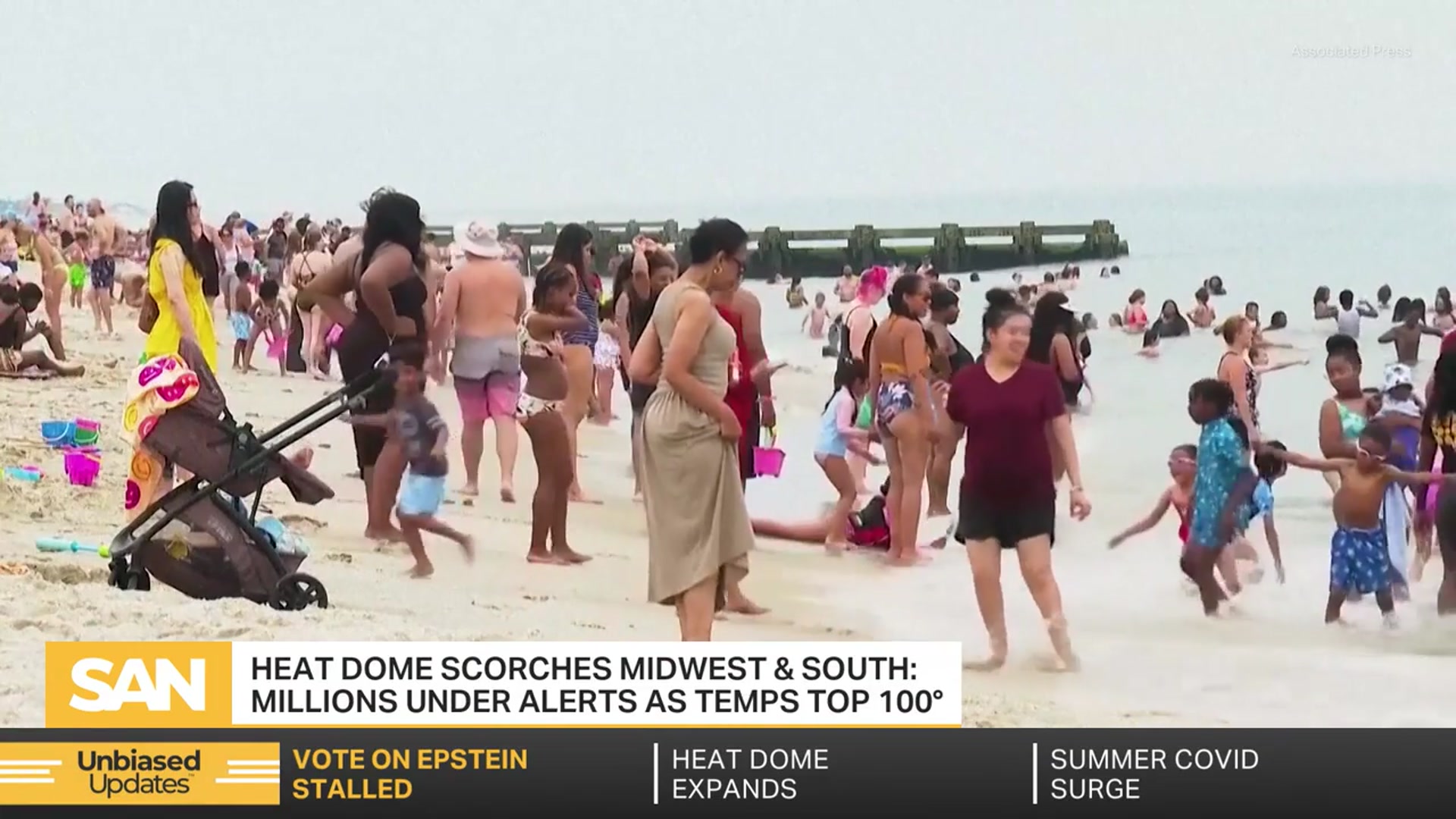 'Video thumbnail for 90 million under heat alerts as US heat dome intensifies'