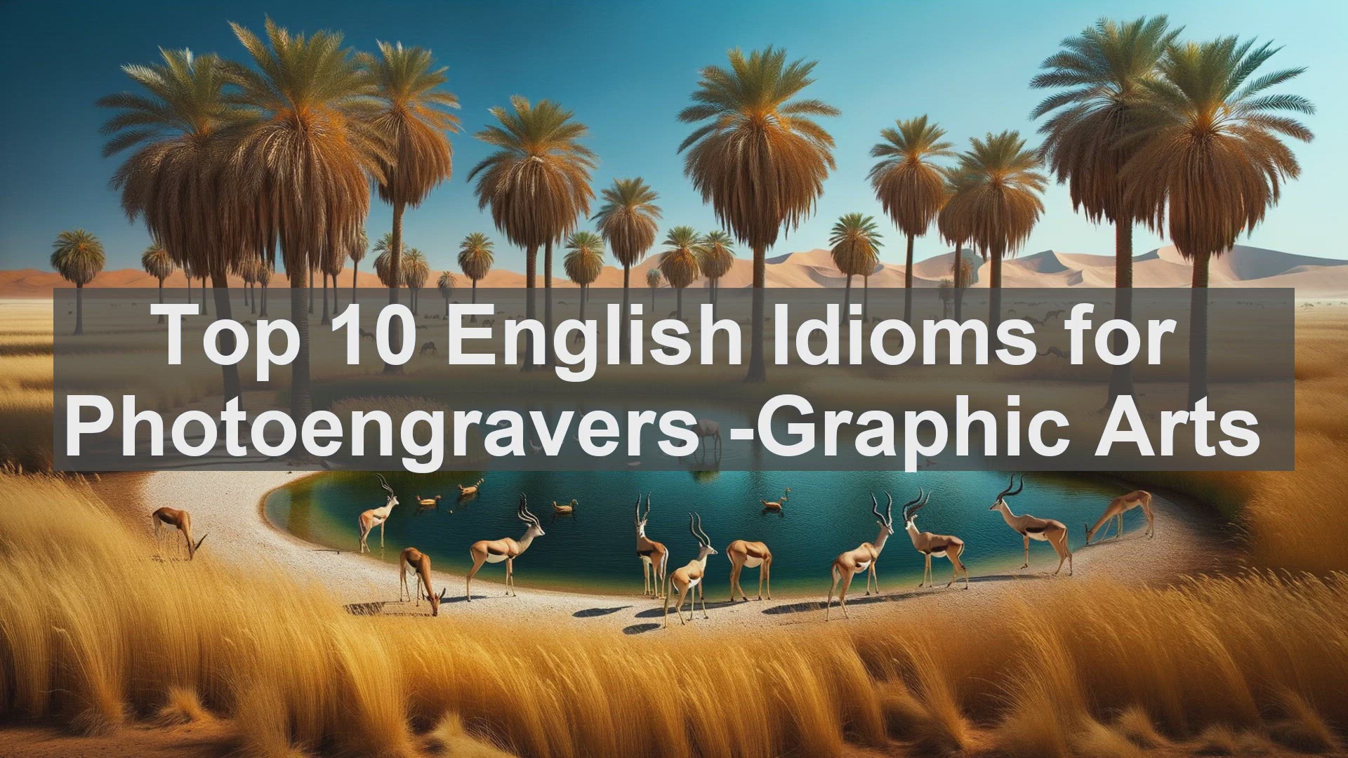 'Video thumbnail for Top 10 English Idioms for Photoengravers Graphic Arts'
