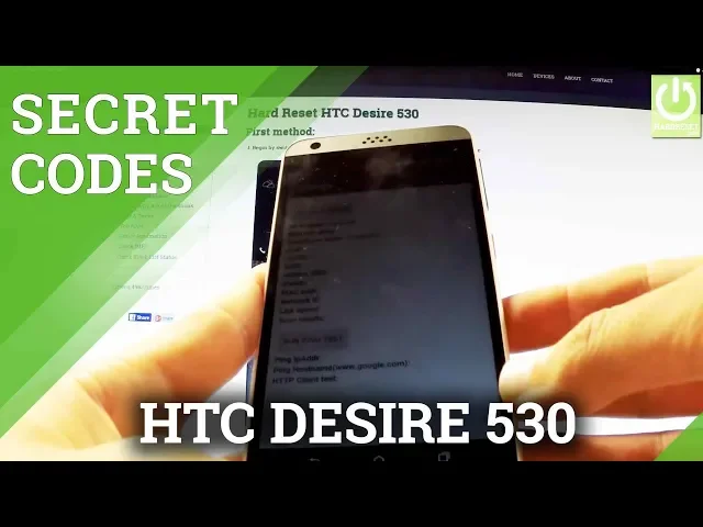 Video thumbnail for Secret Codes HTC Desire 530 - Hidden Menu