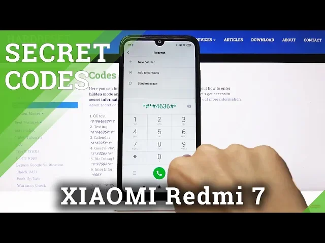 Video thumbnail for Secret Codes for XIAOMI Redmi 7 – IMEI Number / Calendar Storage