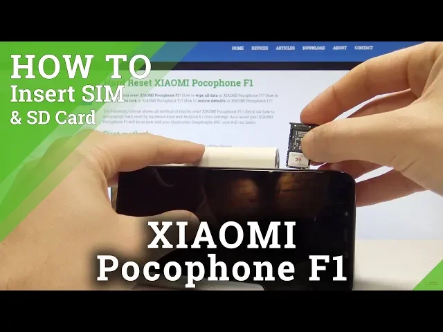 Video thumbnail for How to Insert Nano SIM on XIAOMI Pocophone F1 - Set Up Micro SD Card
