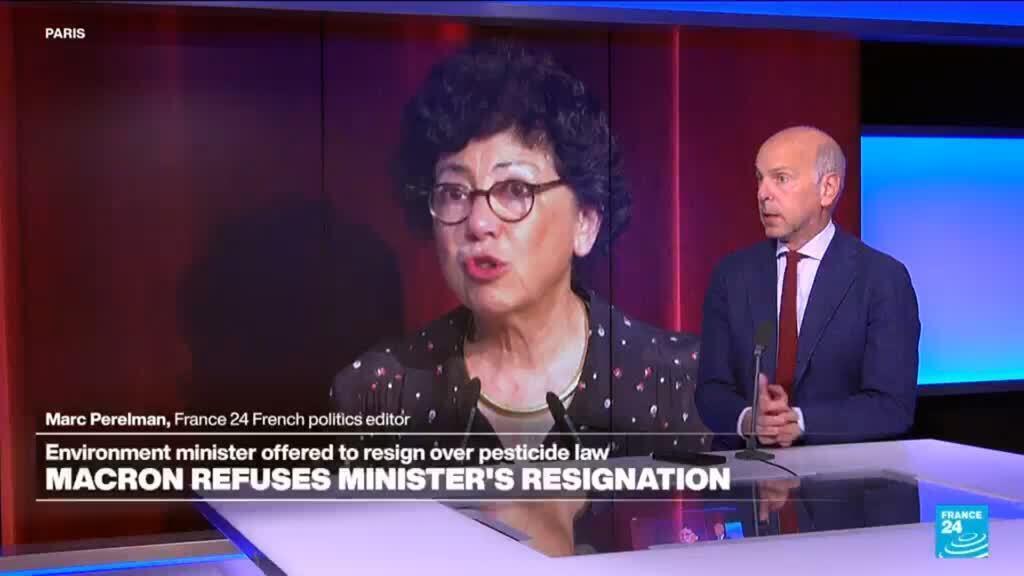 Video thumbnail for France: Macron refuses environment minister's resignation over pesticide law