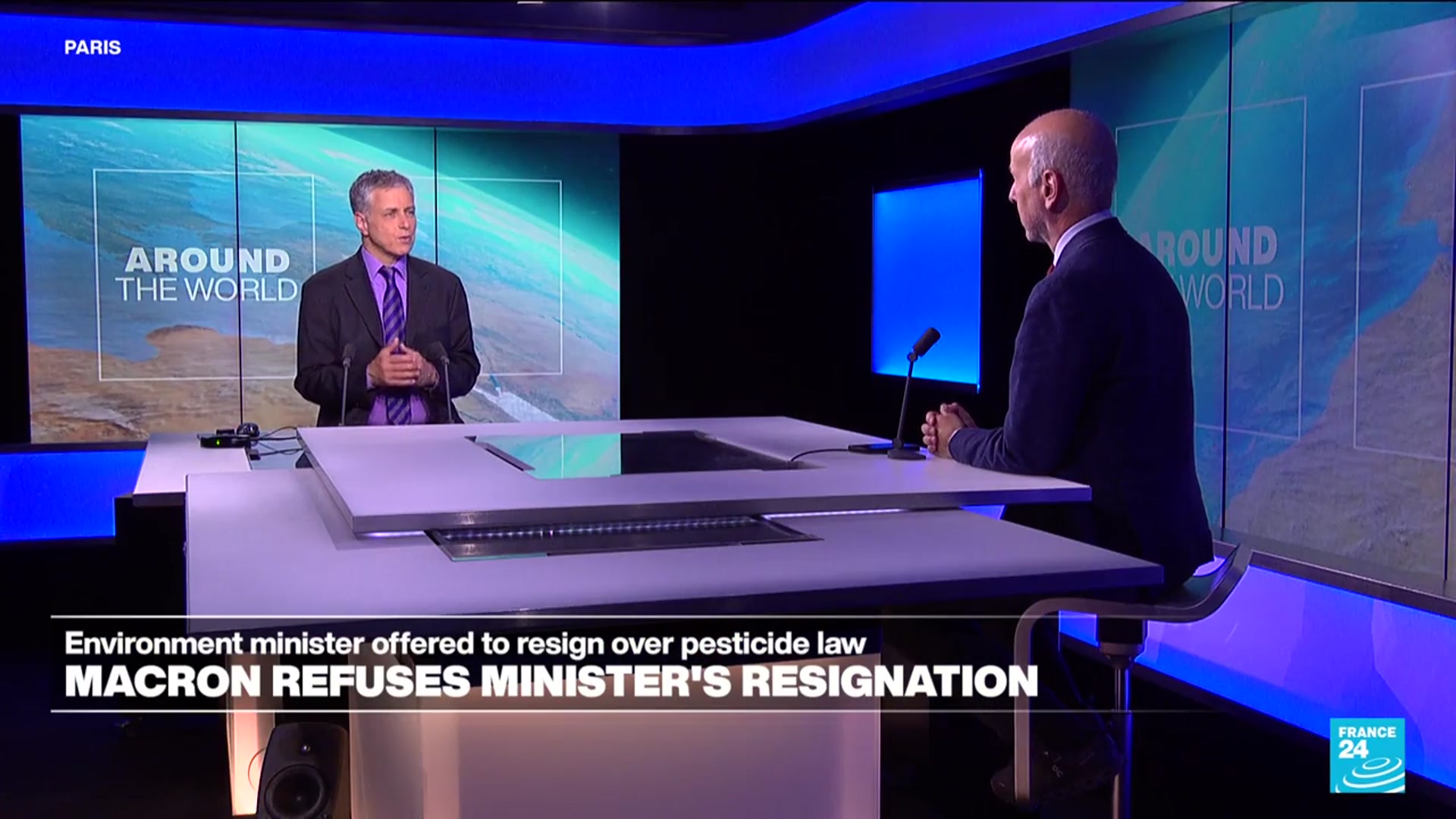 Video thumbnail for France: Macron refuses environment minister's resignation over pesticide law