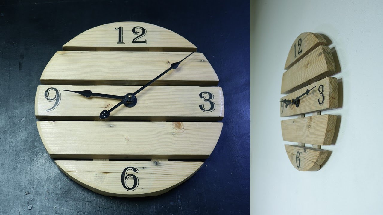 Video thumbnail for Clock made of wood