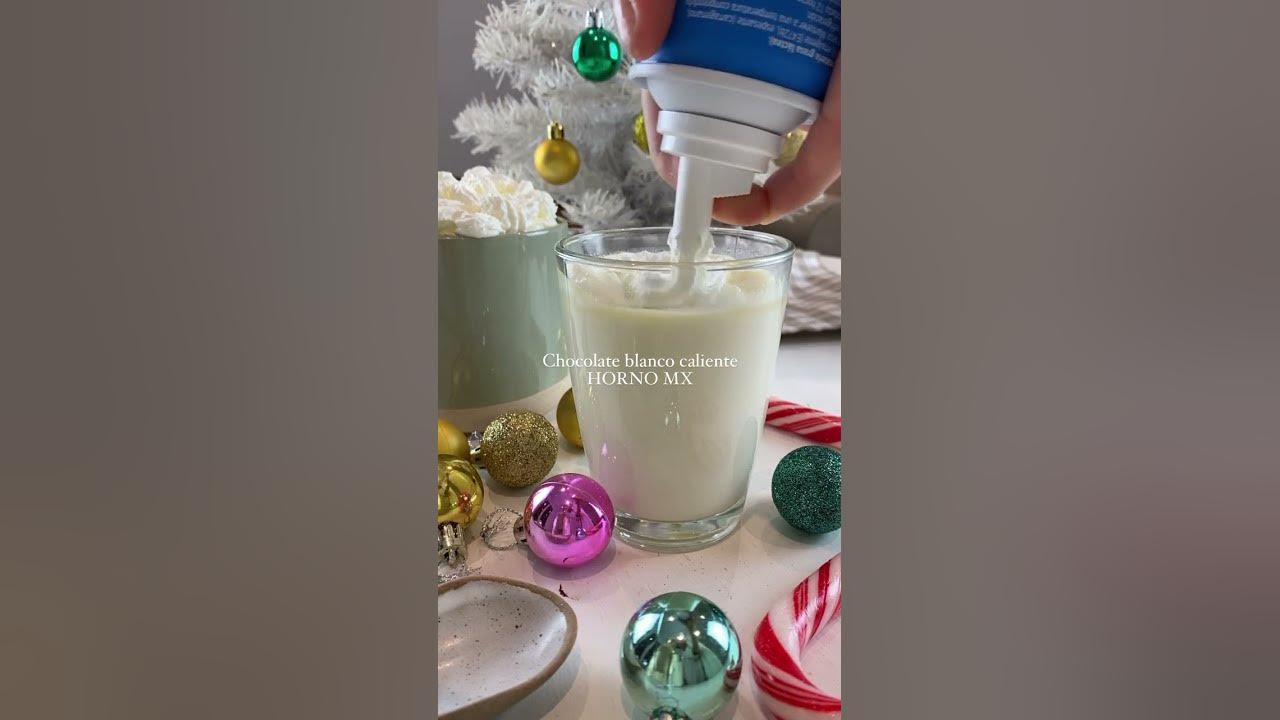 Video thumbnail for Chocolate blanco caliente receta Horno MX #shorts #receta #chocolatecaliente #chocolateblanco