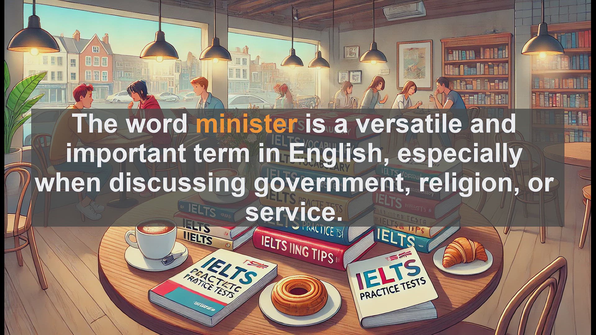 'Video thumbnail for 2500 Must Know IELTS 6.5 Vocabulary - Understanding the Word 'Minister': Meanings and Uses'