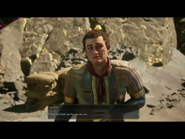 Video thumbnail for The Outer Worlds 2 - On The Trail of The Traitor: Help "Refugee" | Kill Scrapper Ambushers Gameplay