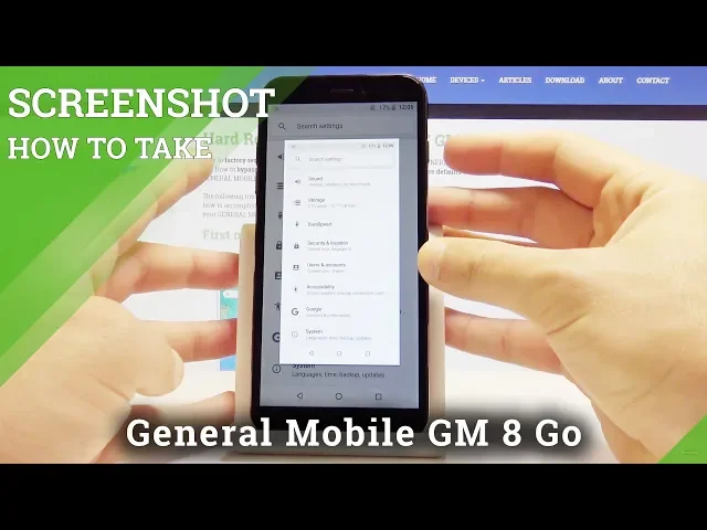Video thumbnail for How to Capture Screen in GENERAL MOBILE GM 8 Go - Take & Save Screenshot