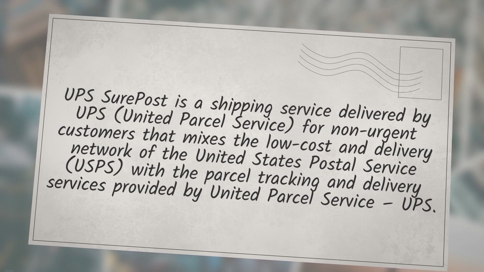 Video thumbnail for UPS Surepost Tracking