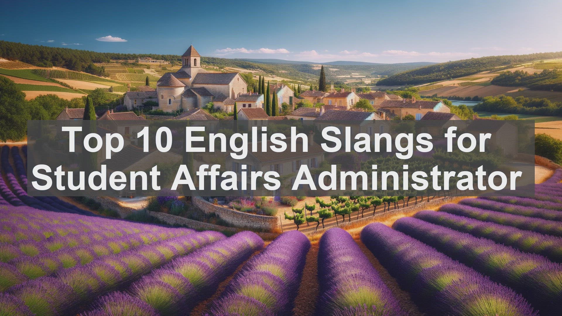 'Video thumbnail for Top 10 English Slangs for Student Affairs Administrator'