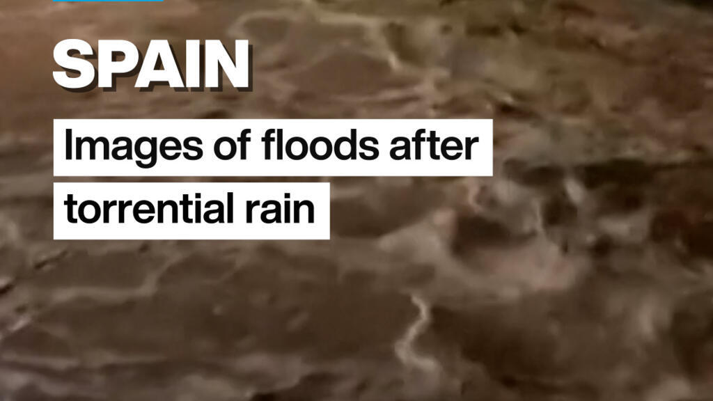 Video thumbnail for Spain: Images of floods after torrential rain