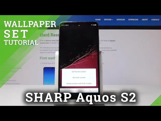 Video thumbnail for How to Set Up Wallpaper in SHARP Aquos S2 - Change Wallpaper