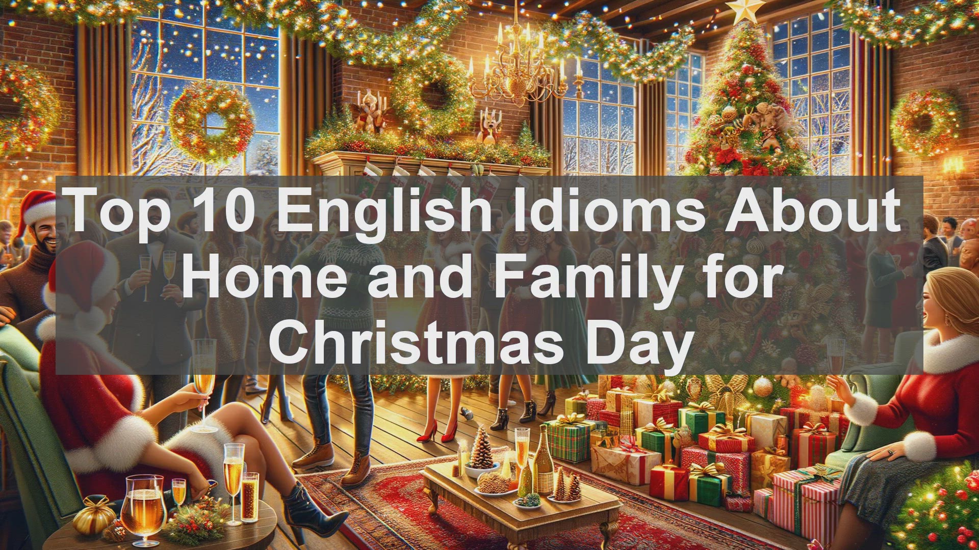 'Video thumbnail for Top 10 English Idioms About Home and Family for Christmas Day'