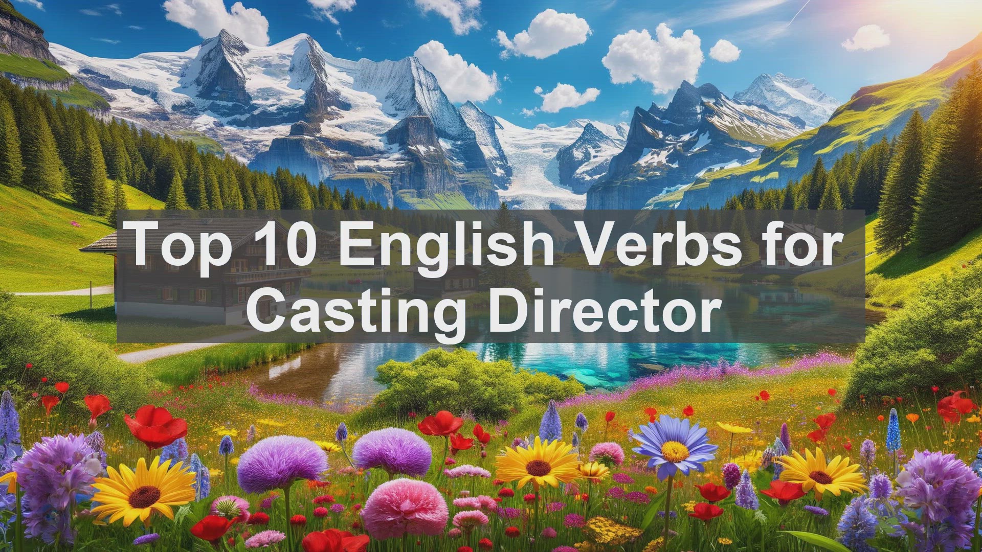 'Video thumbnail for Top 10 English Verbs for Casting Director'