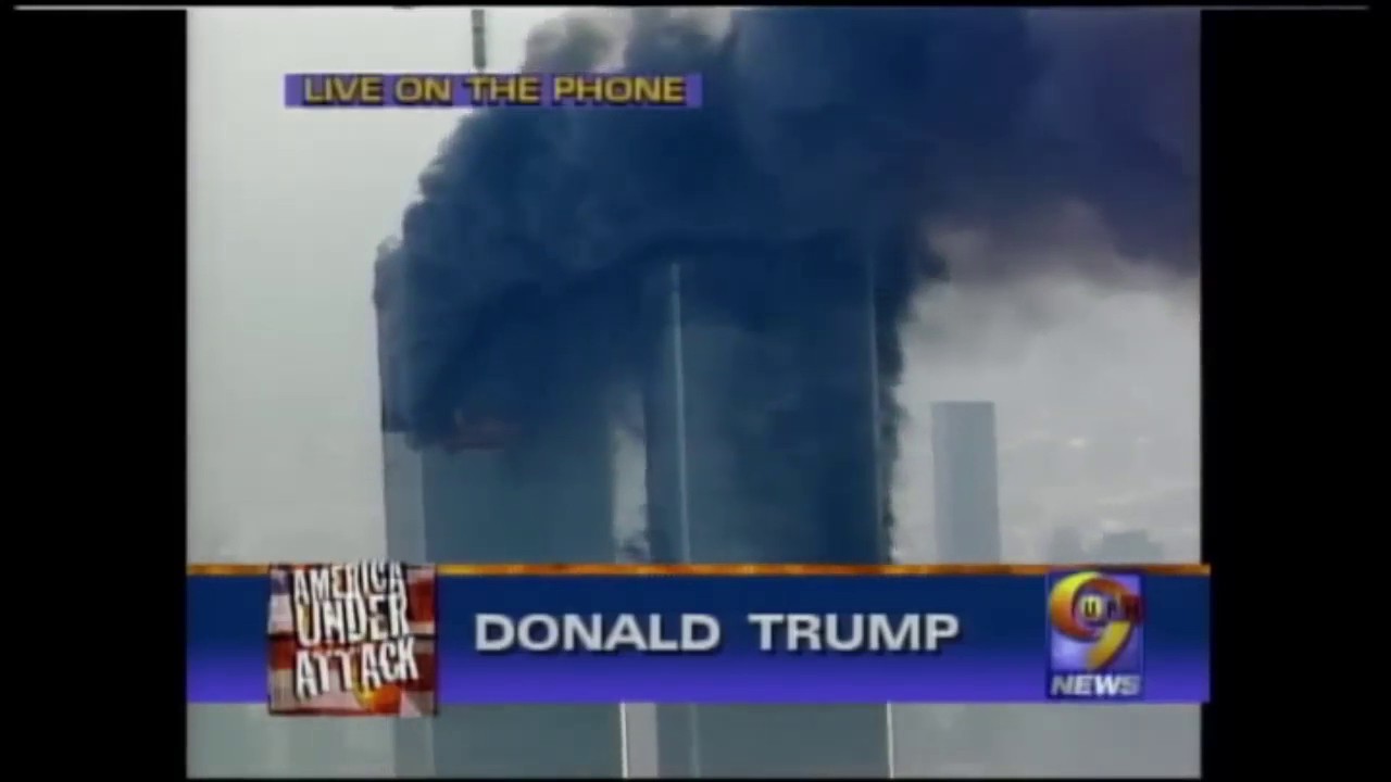 Video thumbnail for Donald Trump calls into WWOR/UPN 9 News on 9/11 l Flashback