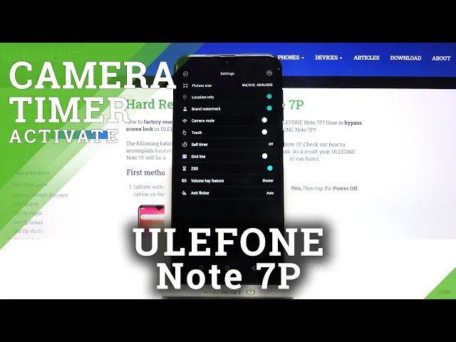 Video thumbnail for How to Set Camera Timer ULEFONE Note 7P – Camera Countdown