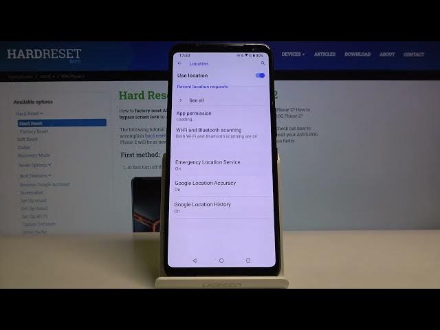 Video thumbnail for How to Turn On/Off Location on ASUS ROG PHONE 2 – Location Settings