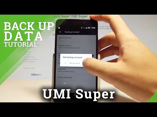Video thumbnail for How to Back Up Data on UMI Super - Allow Google Backup / Add Backup Account