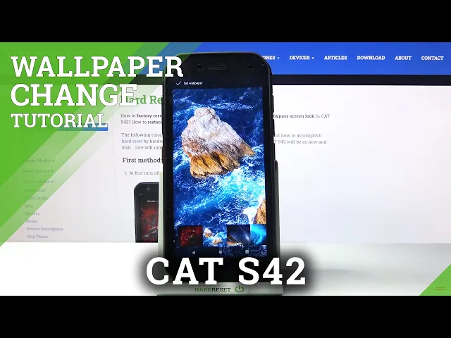 Video thumbnail for How to Change Wallpaper in Lock Screen in CAT S42 – Customize Wallpaper