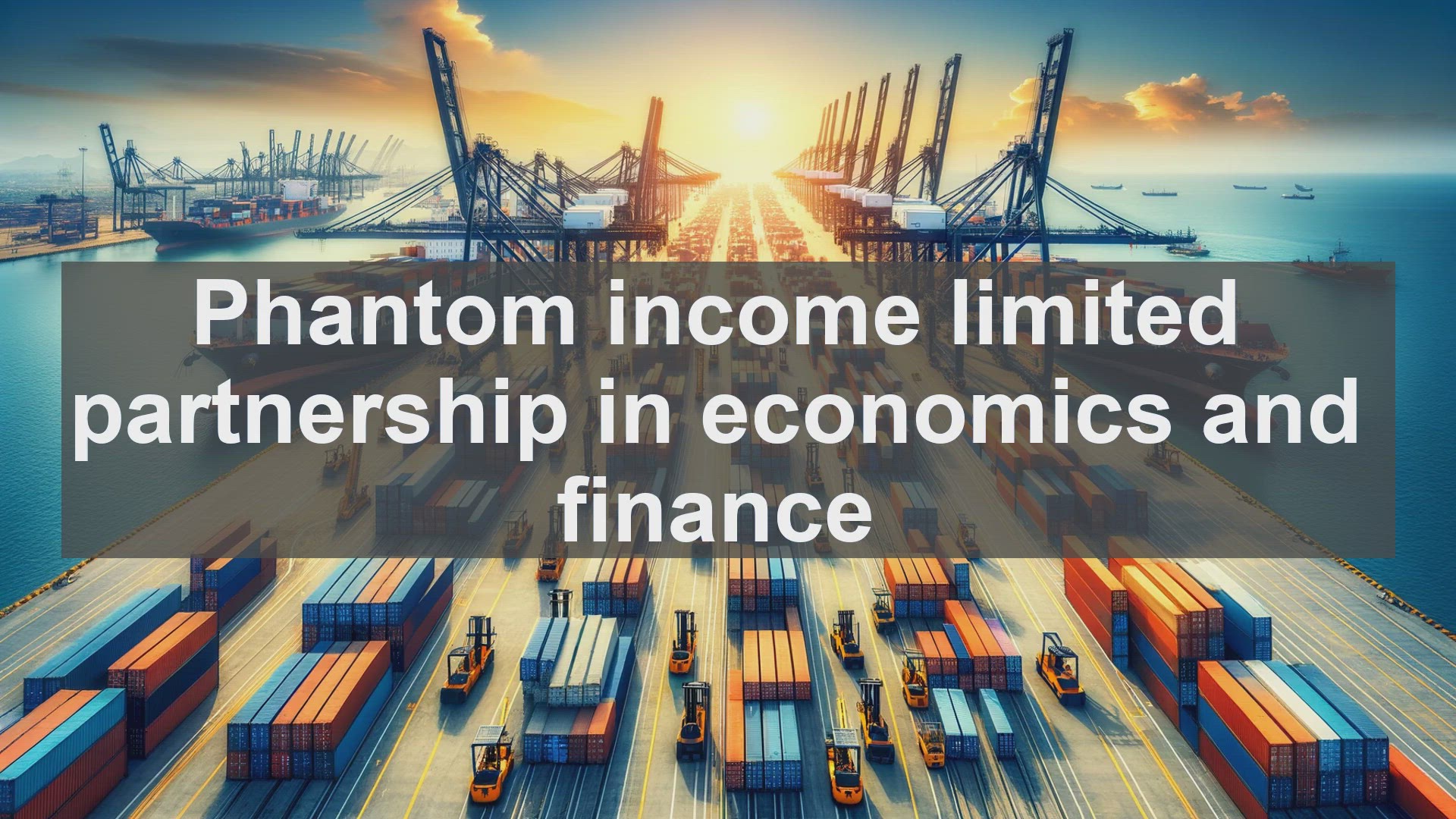 'Video thumbnail for Phantom income limited partnership in economics and finance'