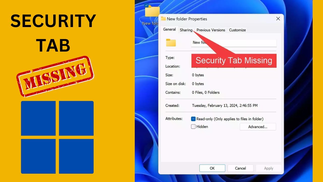 'Video thumbnail for Fix: Security Tab is Missing on Windows 11 Folder Properties | GearUpWindows Tutorial'
