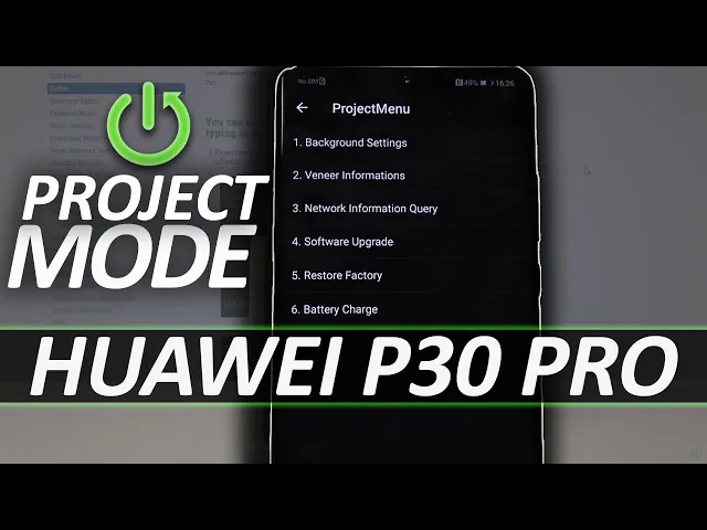 Video thumbnail for HUAWEI P30 Pro PROJECT MODE / Service Mode / Hardware Test