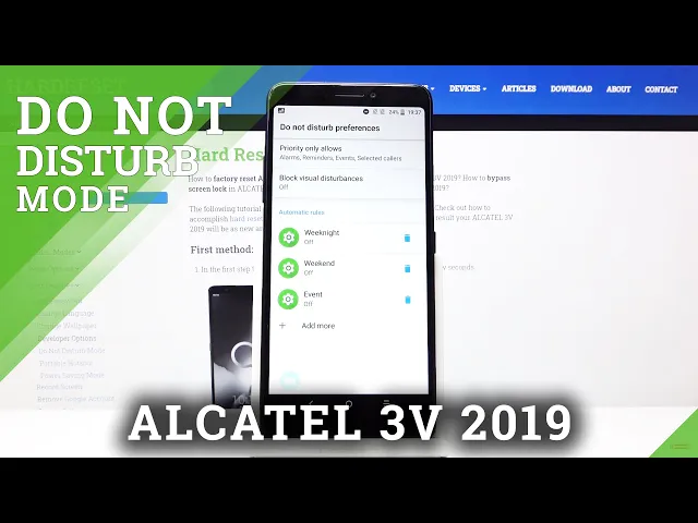 Video thumbnail for How to Activate Do Not Disturb Mode in ALCATEL 3V 2019 – Silent Mode