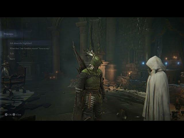 Video thumbnail for Elden Ring Nightreign - Roundtable Hold: Ask the Priestess "The Night Nightlord?" "Formless Master?"