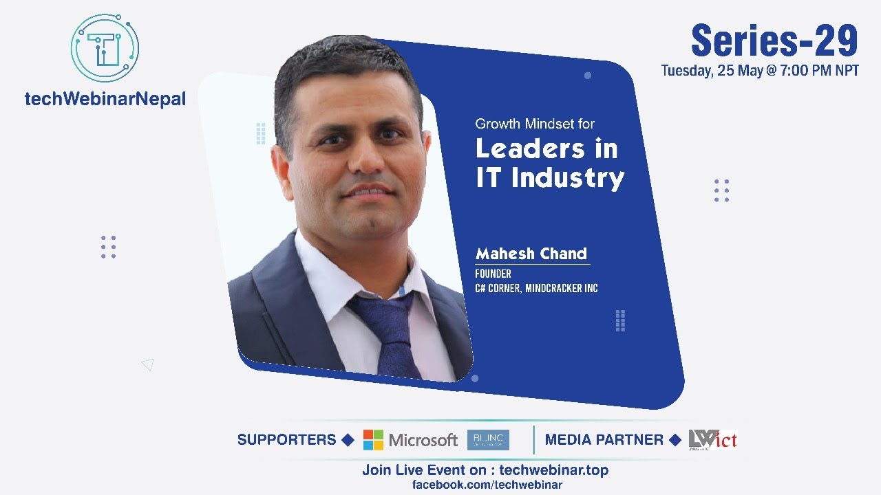 'Video thumbnail for Growth Mindset for Leaders in IT Industry - techWebinarNepal'