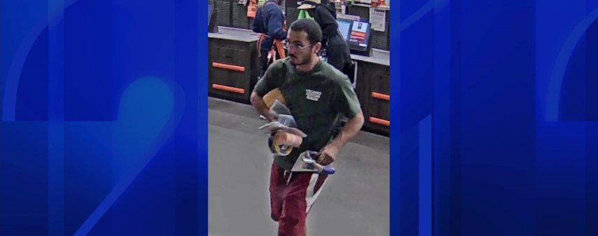 Video thumbnail for Man wanted for fraudulently returning items stolen Coram Home Depot