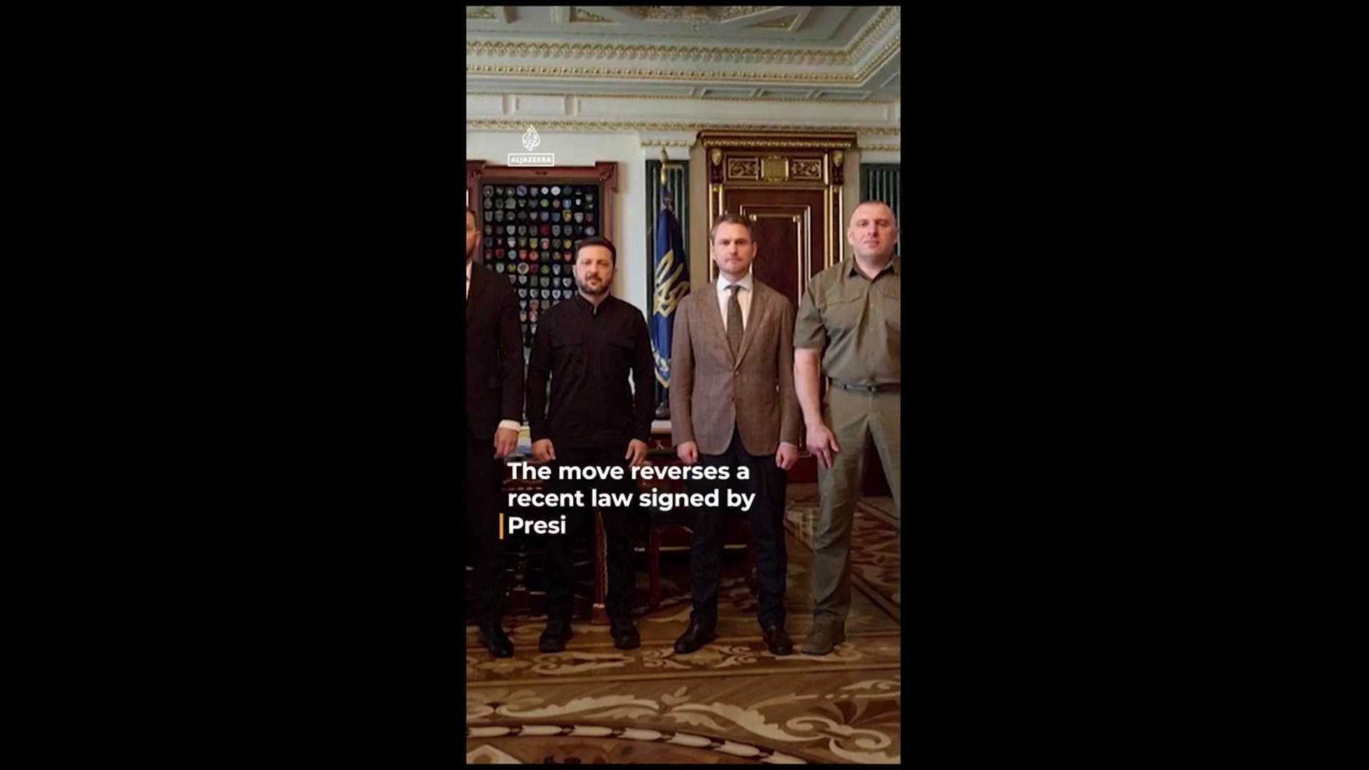 'Video thumbnail for Zelenskyy walks back anti-corruption legislation amid protests'