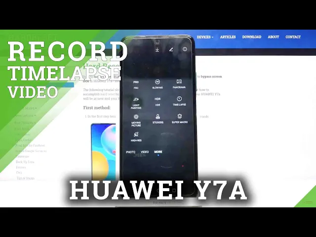Video thumbnail for How to Record Time Lapse in HUAWEI Y7A – Make Videos Faster