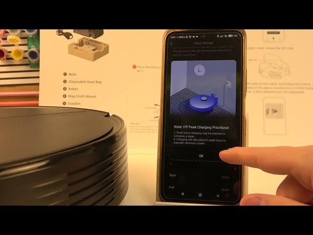 Video thumbnail for How To Enable or Disable Off Peak Charging Feature on ROBOROCK Q7 Max+ Robot Vacuum Cleaner and Mop