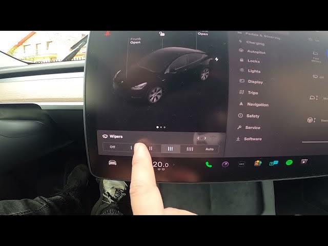 Video thumbnail for How to Enable or Disable Front Windshield Wipers in Tesla Model Y ( 2020 – now )
