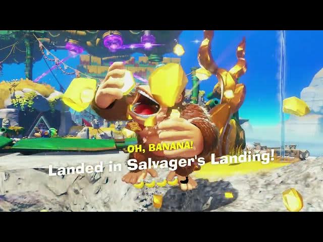 Video thumbnail for Donkey Kong Bananza - Lagoon Layer: Enter Sublayer 101: Take Banana | Talk To Monkey About Fossil