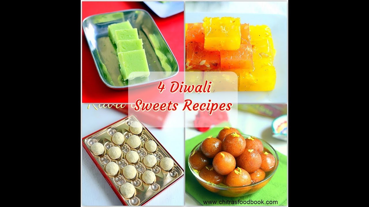 Video thumbnail for 4 Easy Diwali Sweets Recipes | Diwali Sweets Recipes | South Indian Sweets For Diwali