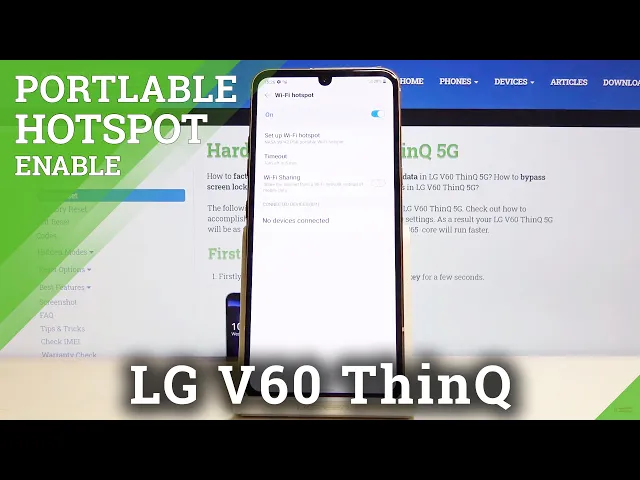 Video thumbnail for How to Activate Portable Hotspot in LG V60 ThinQ 5G – Network Access Point