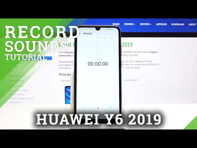 Video thumbnail for How to Record Your Voice on HUAWEI Y6 2019? – Recording Sound