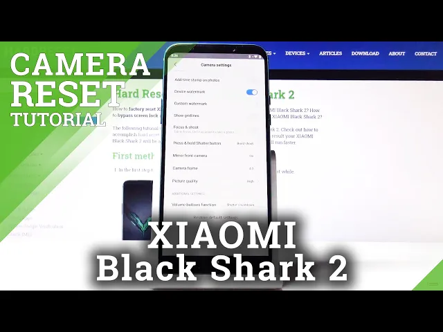 Video thumbnail for How to Reset Camera in XIAOMI Black Shark 2  - Restore Defaults