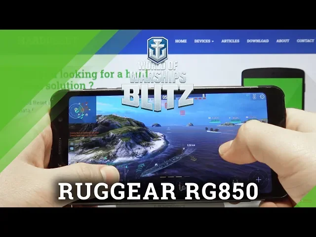 Video thumbnail for World of Warship Gameplay on RUGGEAR RG850 – Game Test