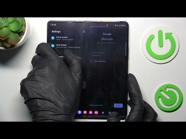Video thumbnail for How to Sign Into Google Account on a SAMSUNG Galaxy Z Fold5
