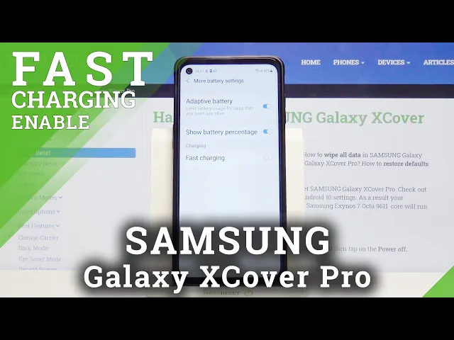 Video thumbnail for How to Disable Fast Charging Option in Samsung Galaxy XCover Pro – Battery Settings