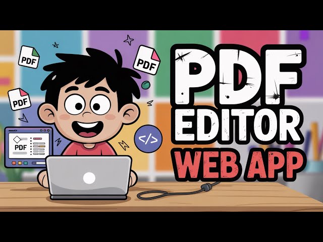 Video thumbnail for Build a Canva Style PDF Editor to Annotate & Edit PDFs in the Browser Using PDF-LIB HTML & JS