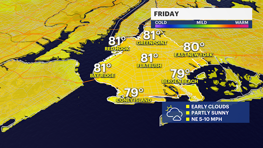 Video thumbnail for Sunny breaks for Friday with more rain over the weekend