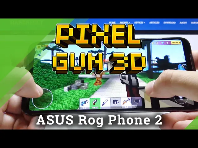 Video thumbnail for Gameplay of Pixel Gun 3D on Asus ROG Phone 2 – Gaming Test