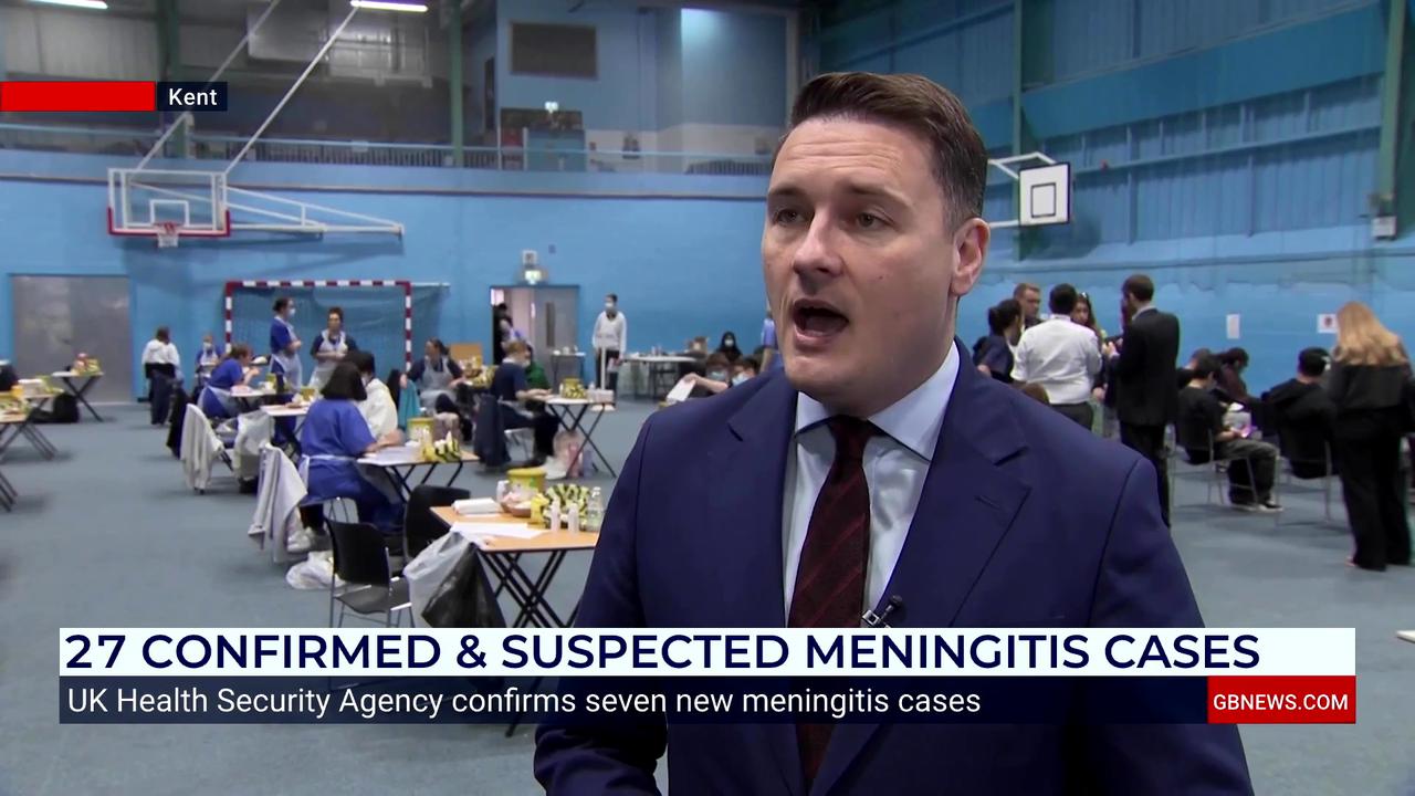 Video thumbnail for Wes Streeting confirms expansion of meningitis vaccination rollout ahead of expected rise in cases