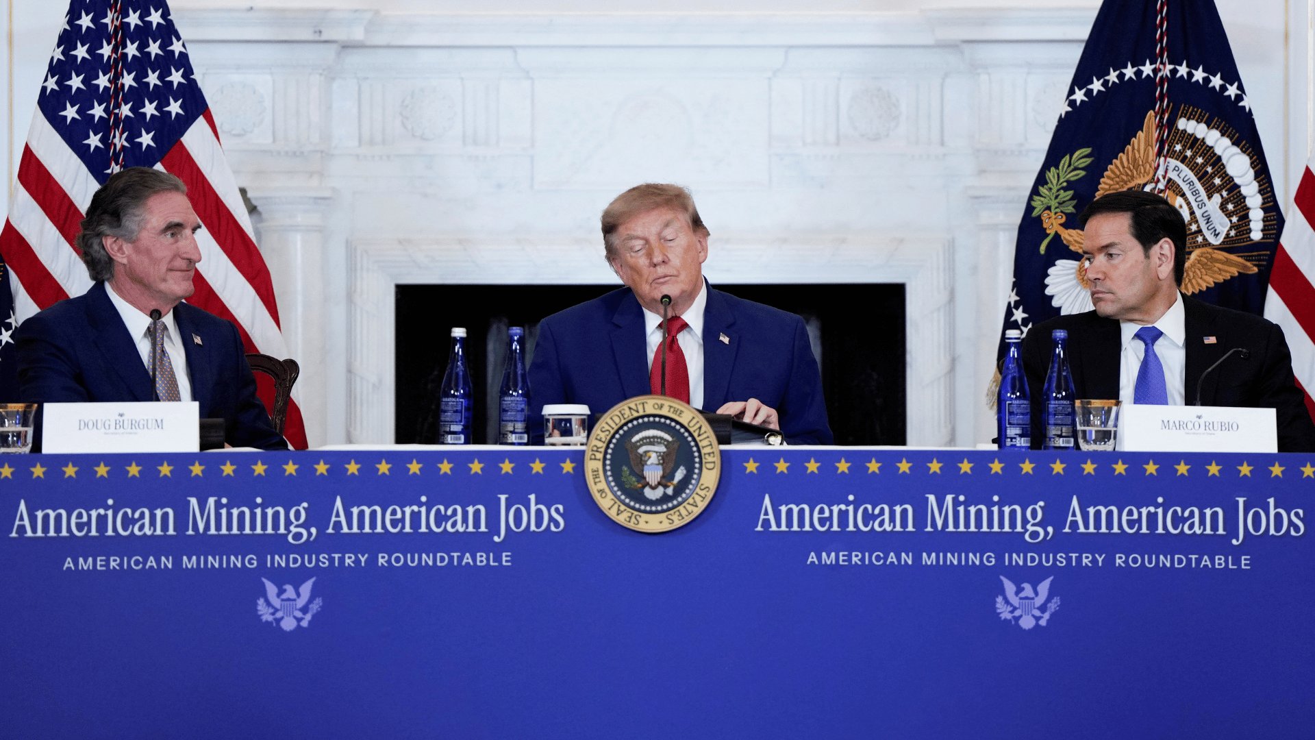 Video thumbnail for Trump unveils $100M mining education push to boost critical minerals
