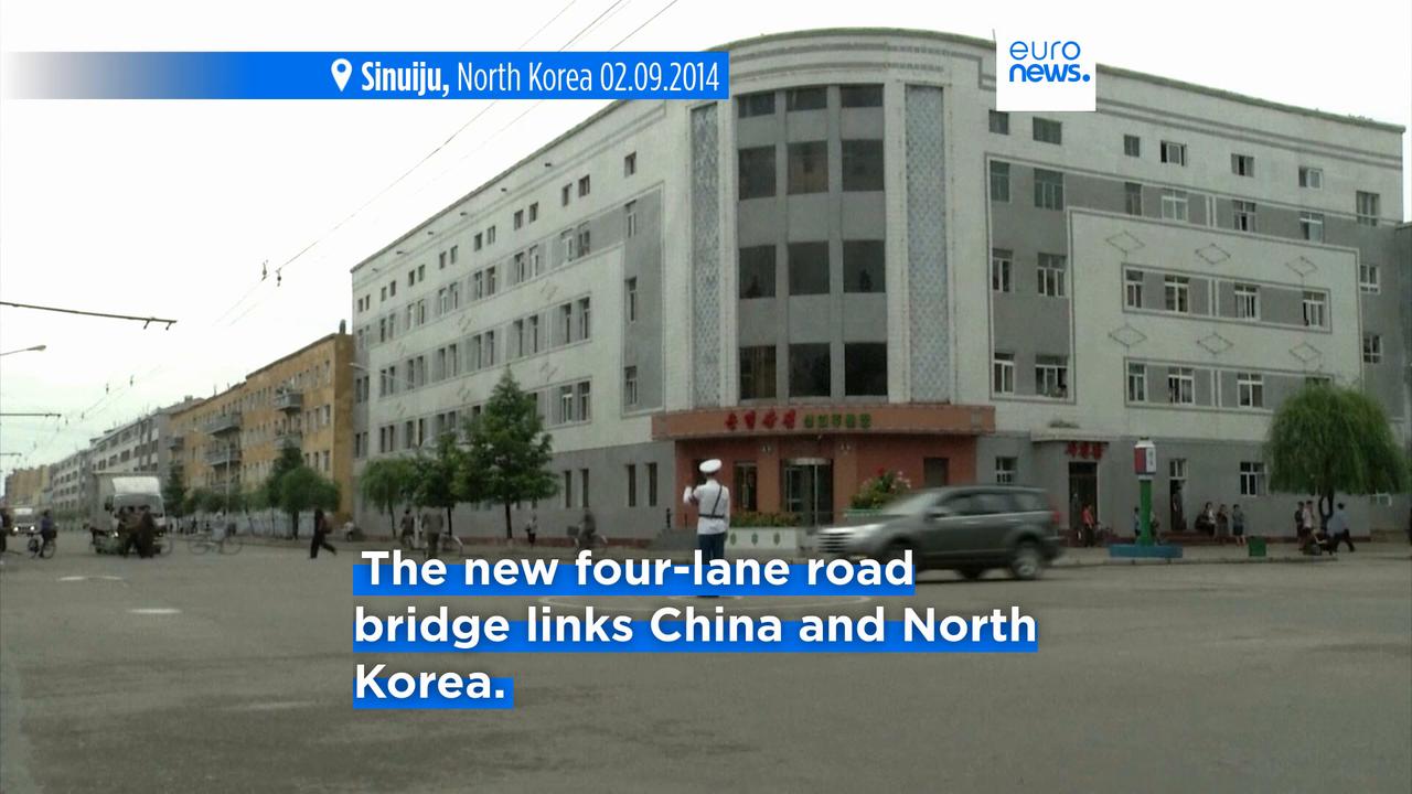 Video thumbnail for New four-lane bridge between China and North Korea opens after a decade of delay