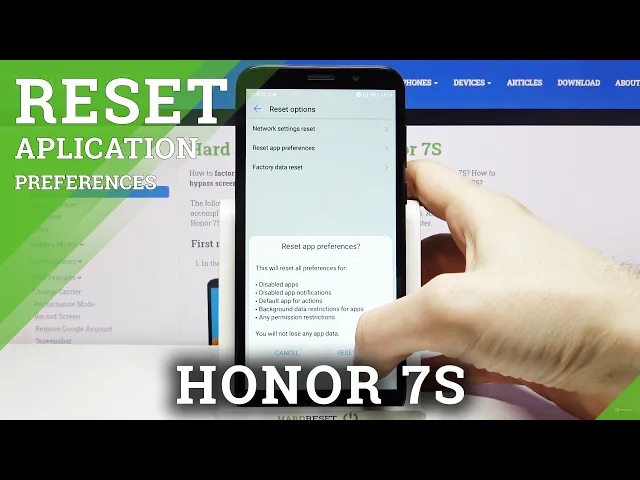 Video thumbnail for How to Reset App Preferences on HONOR 7S – Manage App Preferences